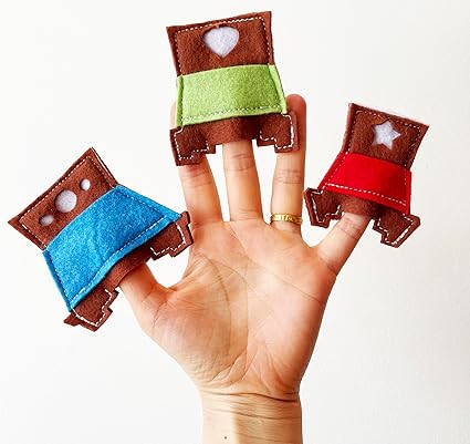 Children's Storytelling Finger Puppet Set Goldilocks and the Three Bears Story
