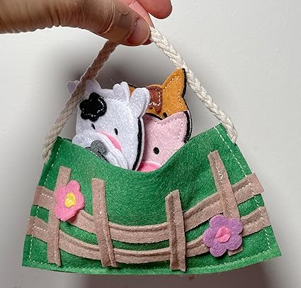 Old MacDonald Had A Farm Nursery Rhyme Finger Puppet Farm Animal Finger Puppets for Kids