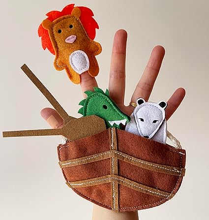 Row Row Row Your Boat Nursery Rhyme Finger Puppet