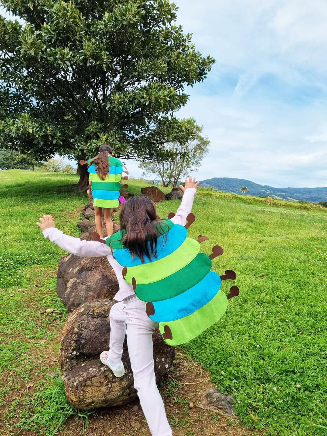 ZAC HOME Caterpillar Costume for Kids/Toddlers, Boys and Girls for 3-12Y for Height 100cm-150cm