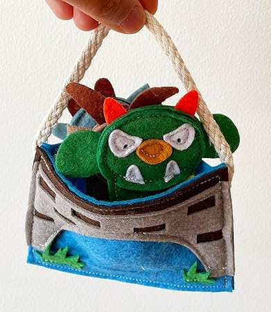 Children's Finger Puppets Set, Billy Goat Gruff Finger Puppets Set for Kids