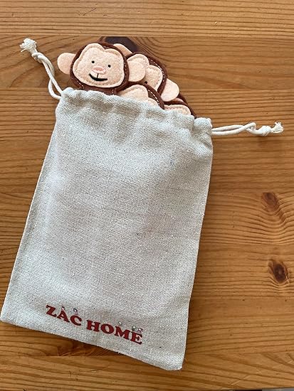 5 Little Monkey Jump in The Bed Nursery Rhyme Storytell Educational Finger Puppet