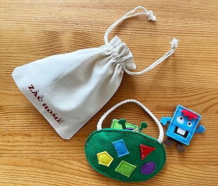 Square, Rectangle, Circle, Triangle, Pentagon 5 Shapes Finger Puppet – Fun and Educational Toy for Toddlers and Preschoolers