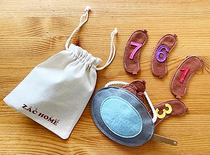 Nursery Rhyme "10 Fat Sausages" Finger Puppet with Numbers 1-10 – Fun and Educational Counting Toy for Toddlers and Preschoolers