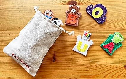 26 Alphabet Finger Puppets Set for Toddlers, Preschoolers, Kindergarten Children