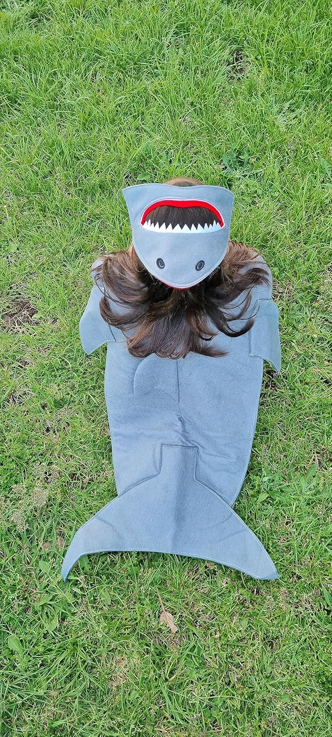 ZAC HOME World Book Day Costume Shark Costume for 3-12 year