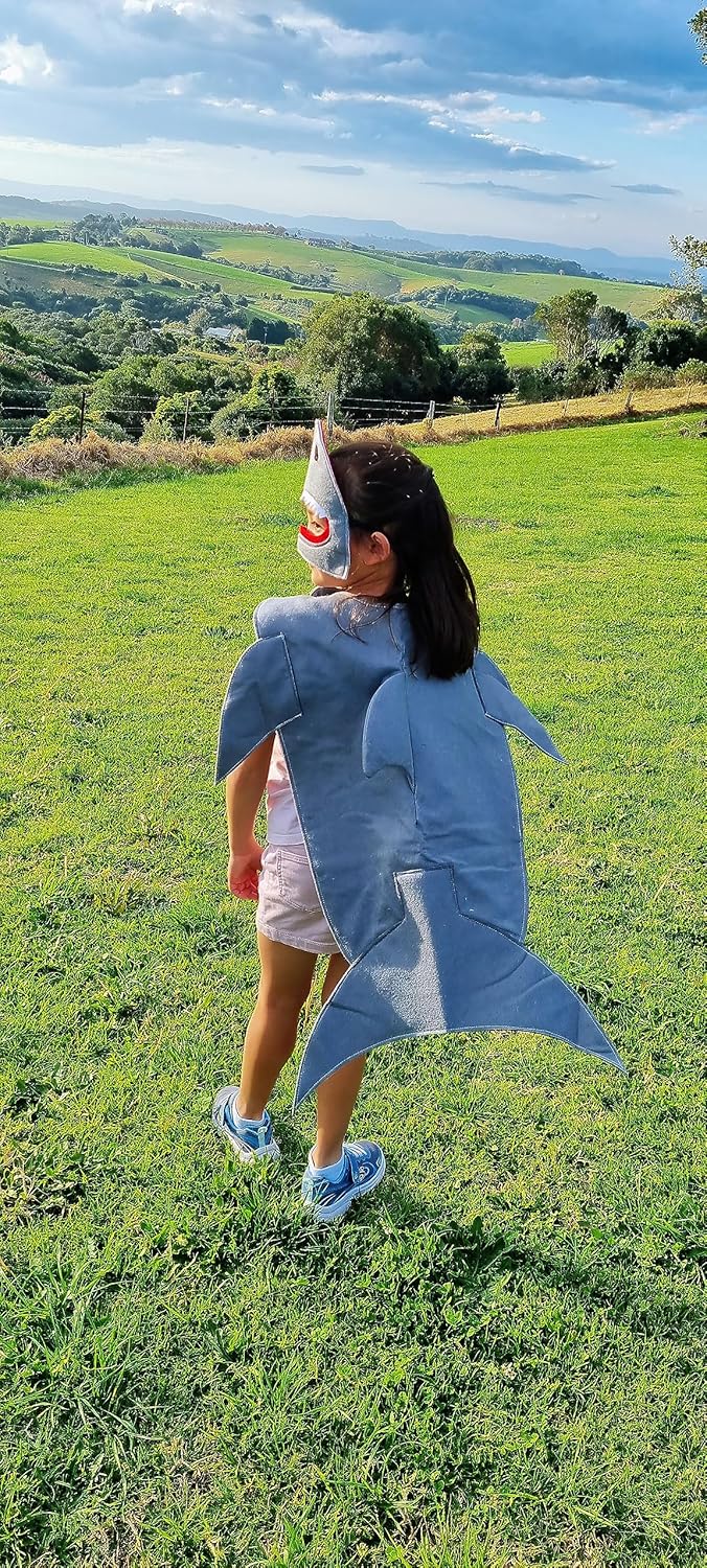 ZAC HOME World Book Day Costume Shark Costume for 3-12 year