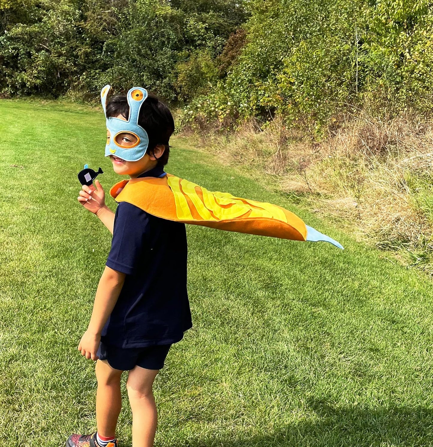 ZAC HOME World Book Day Animal Costume Snail cape with a little whale Finger Puppet Costume for Age 3-8 years old