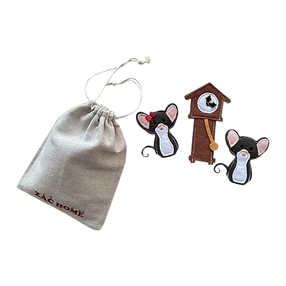 Hickory Dickory Dock Nursery Rhyme Finger Puppet