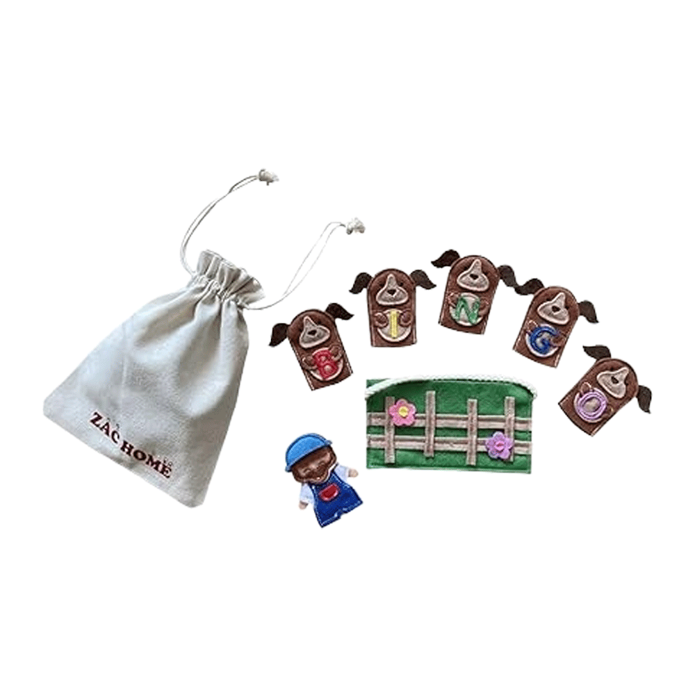 BINGO Finger Puppet Fun: Nursery Rhyme Playset for Kids, Toddlers and Preschoolers