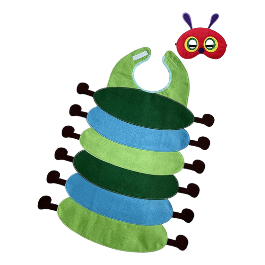 ZAC HOME Caterpillar Costume for Kids/Toddlers, Boys and Girls for 3-12Y for Height 100cm-150cm