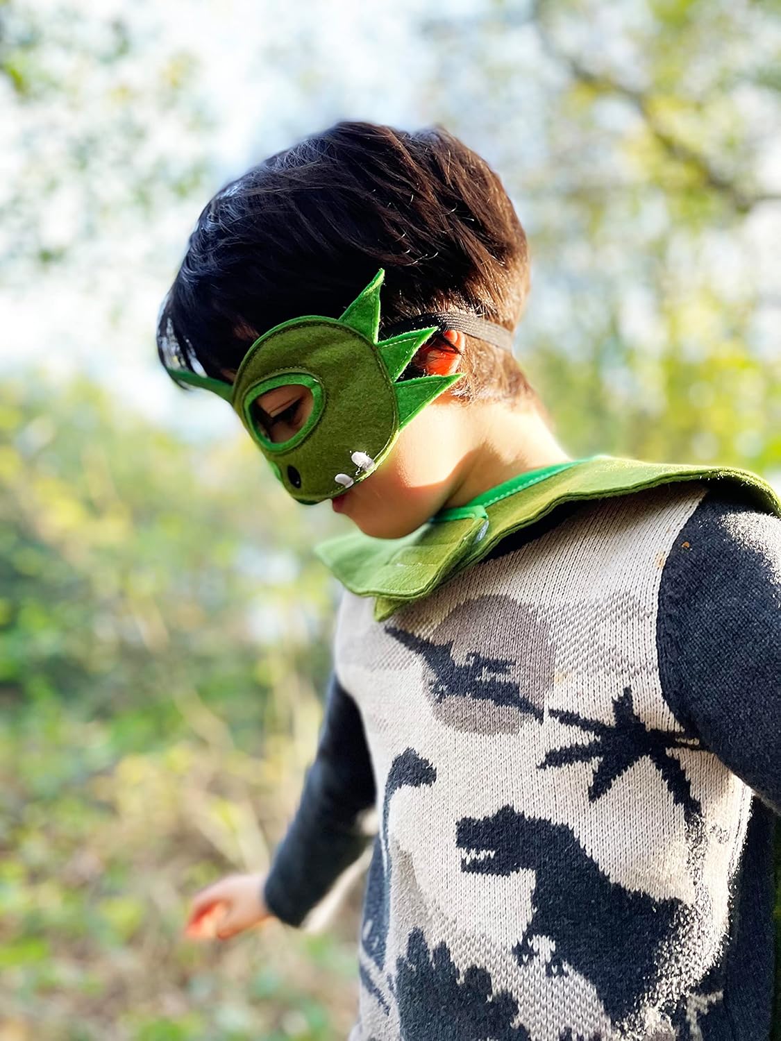 ZAC HOME World Book Day Costume Crocodile and Dinosaur 2 in 1 Costume for 3-8 years