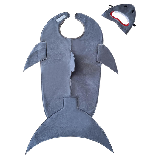 ZAC HOME World Book Day Costume Shark Costume for 3-12 year