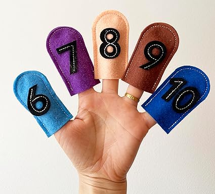 1,2,3,4,5 Once I Caught A Fish Alive! Number Counting Finger Puppet Set for Kids