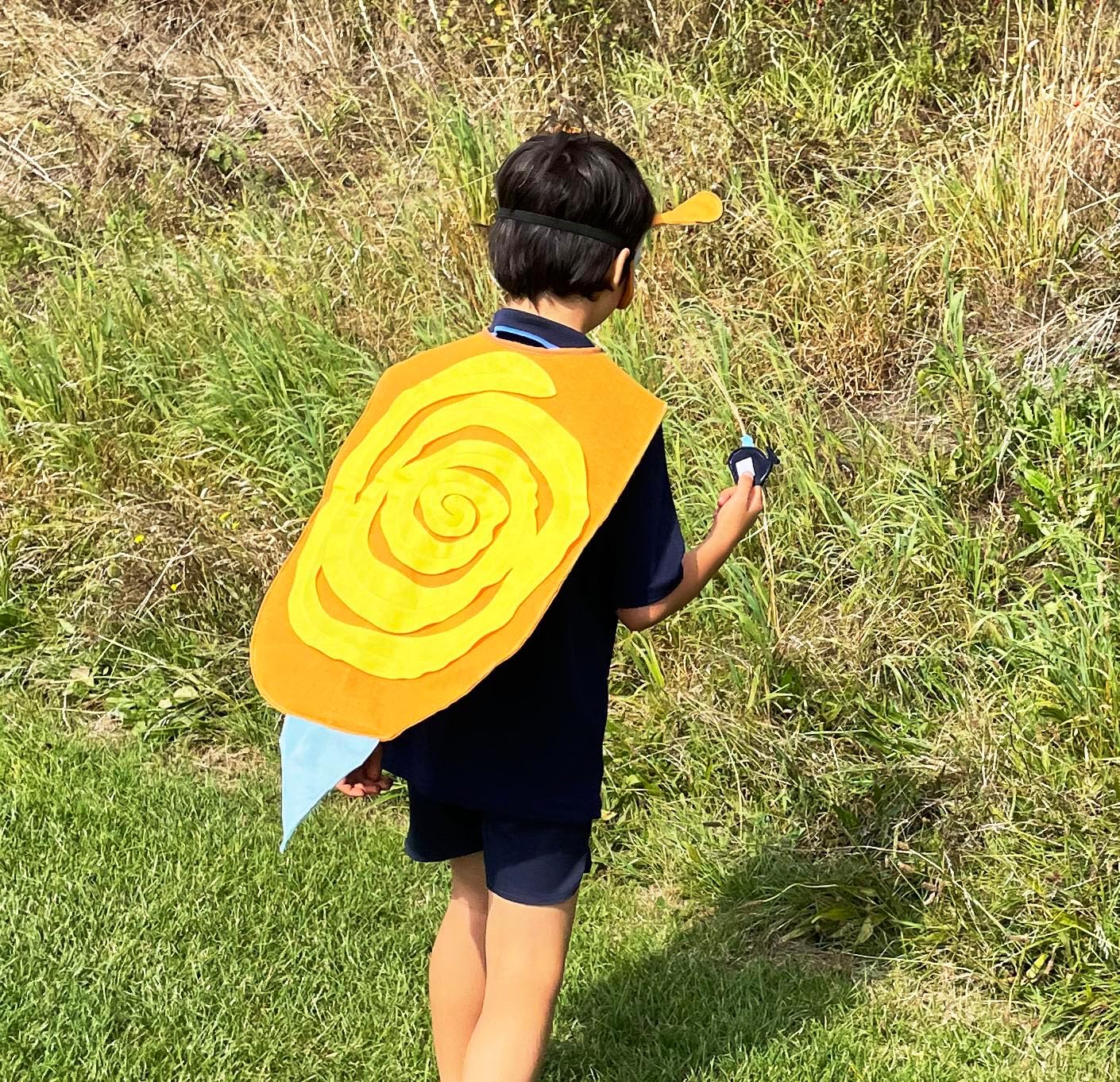ZAC HOME World Book Day Animal Costume Snail cape with a little whale Finger Puppet Costume for Age 3-8 years old