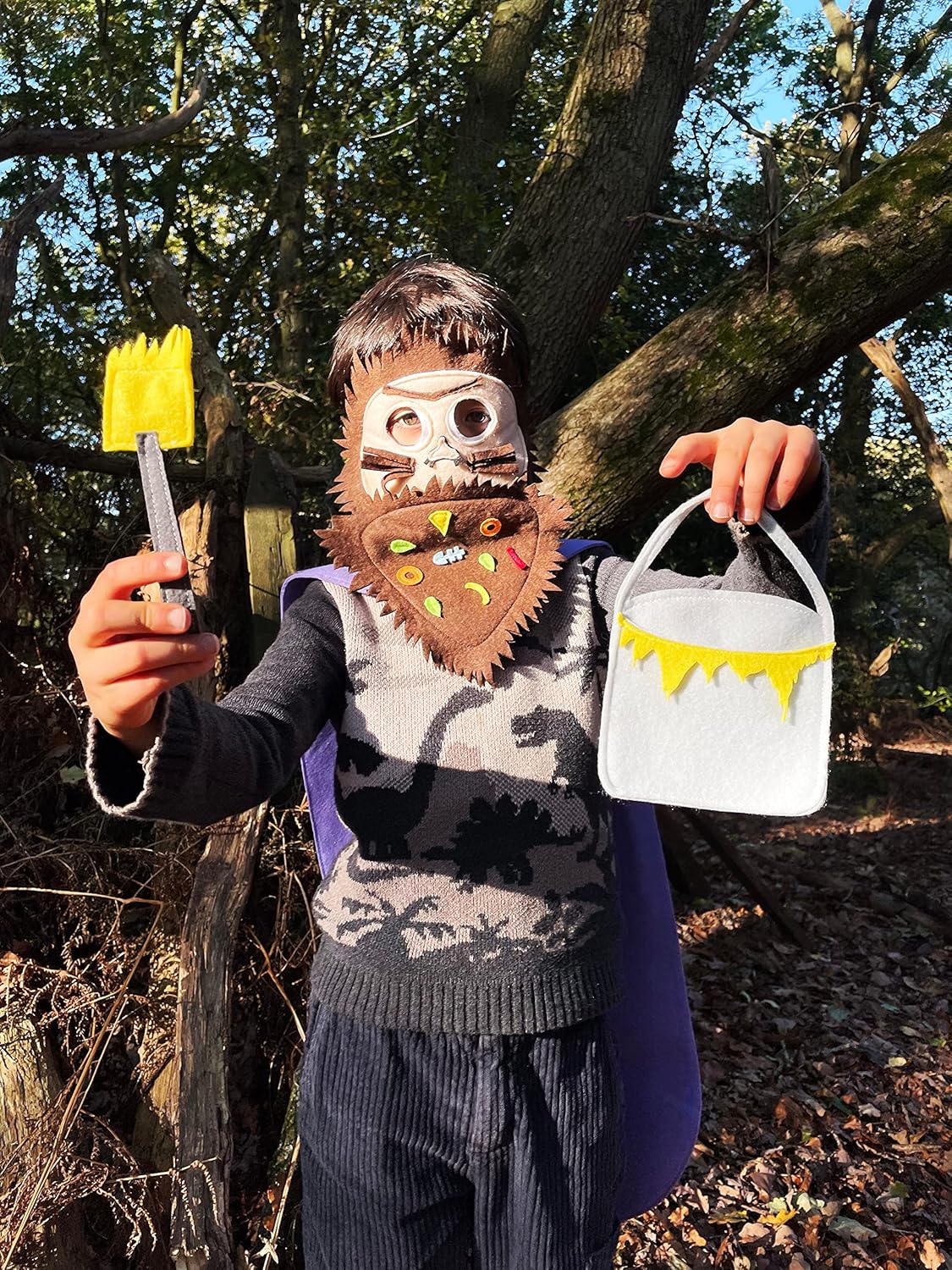 ZAC HOME World Book Day Monster Man Gruffy Costume 6-12 Years