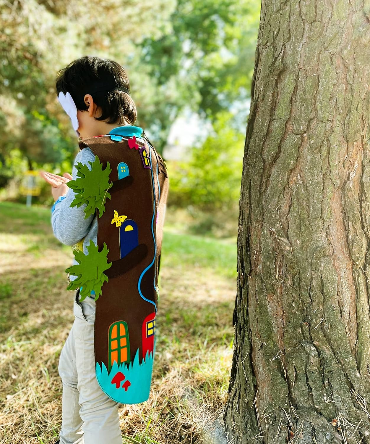 ZAC HOME World Book Day Treehouse Dress Up Costume Faraway Tree, Enchanted Wood For age 3-12 Easy to put on and take off