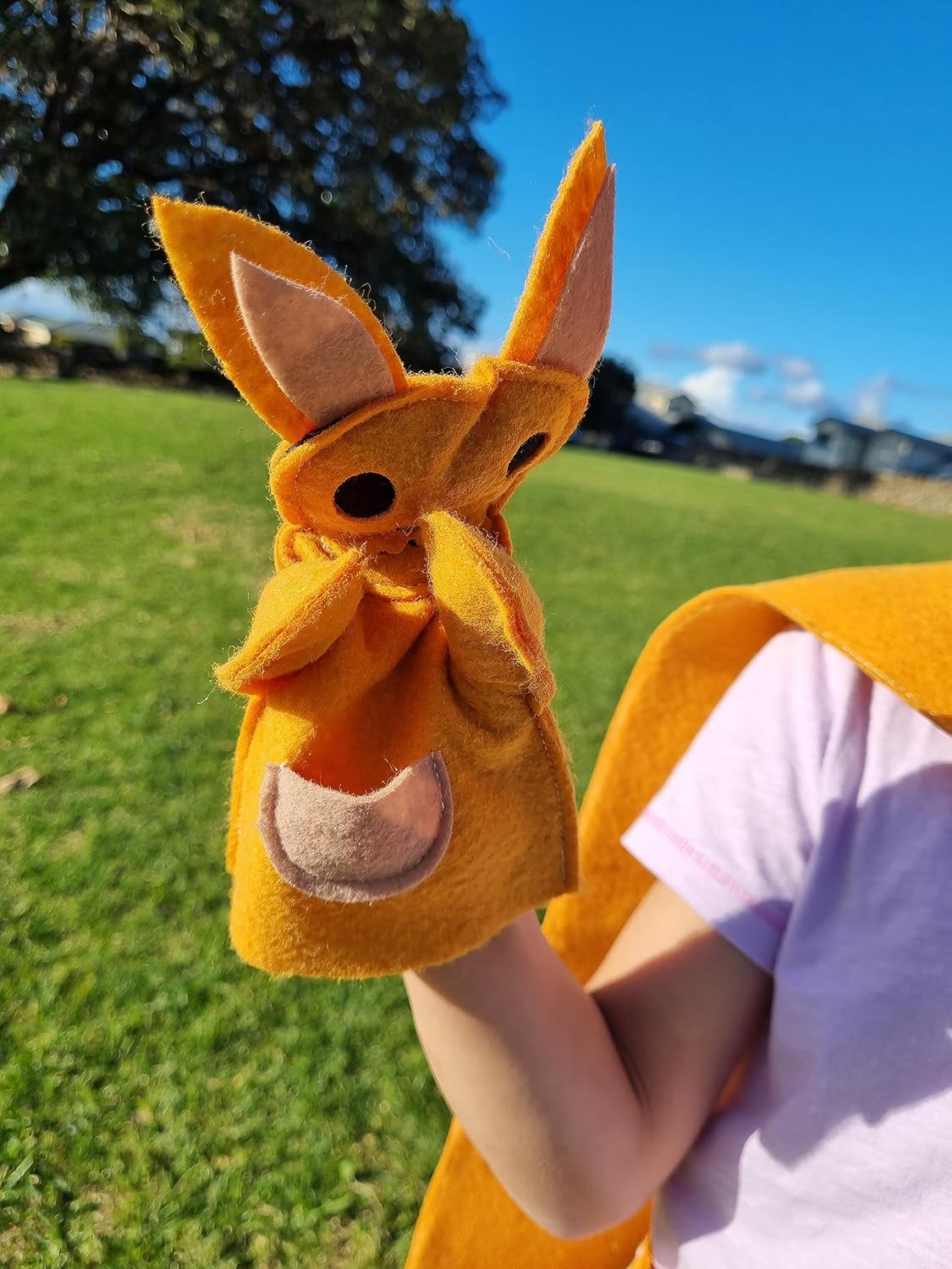 ZAC HOME World Book Day Kangaroo Costume Cape Set with Hand Puppet