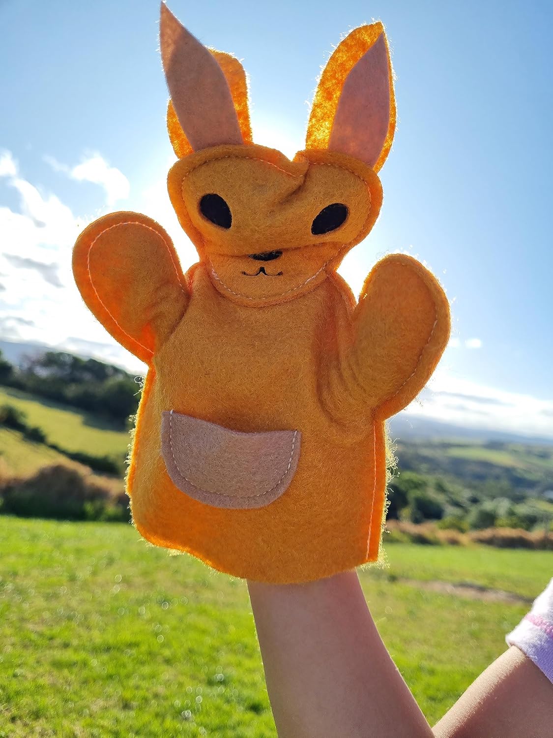 ZAC HOME World Book Day Kangaroo Costume Cape Set with Hand Puppet