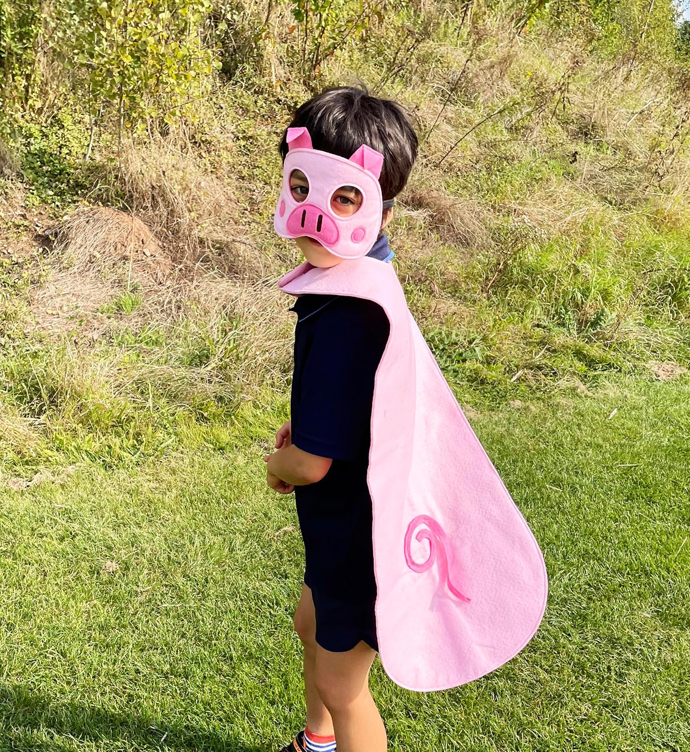ZAC HOME World Book Day Animal Costume Piggy Pig Costume Dress Up Outfit for Age 3-12