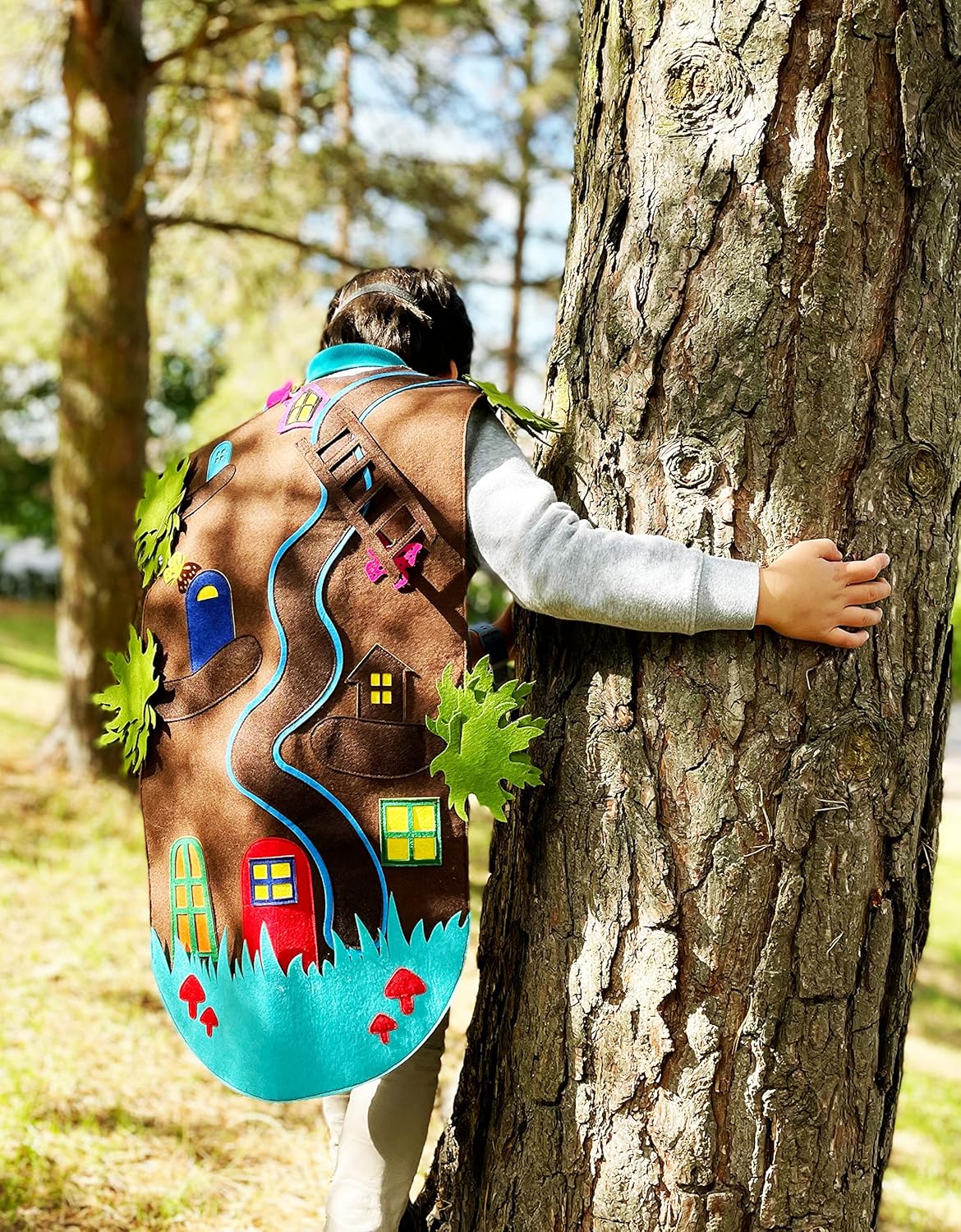 ZAC HOME World Book Day Treehouse Dress Up Costume Faraway Tree, Enchanted Wood For age 3-12 Easy to put on and take off