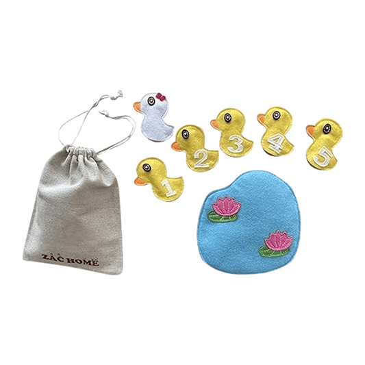 5 Little Ducks Nursery Rhyme Finger Puppet