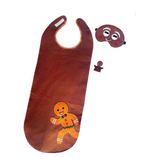 ZAC HOME World Book Day Ginger Bread Man Costume for 3-12 year old