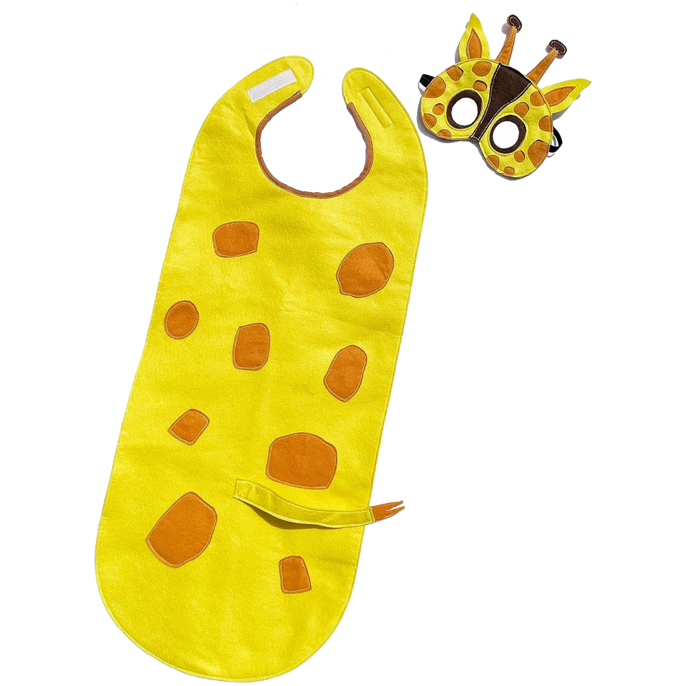 ZAC HOME World Book Day Giraffe Costume Cape Set 3-12 years