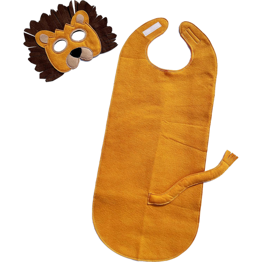 ZAC HOME World Book Day Animal Costume Lion Costume Dress Up Outfit 3-8years