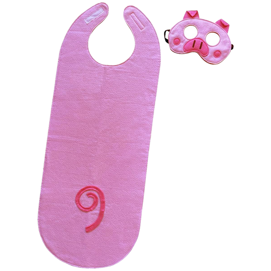 ZAC HOME World Book Day Animal Costume Piggy Pig Costume Dress Up Outfit for Age 3-12