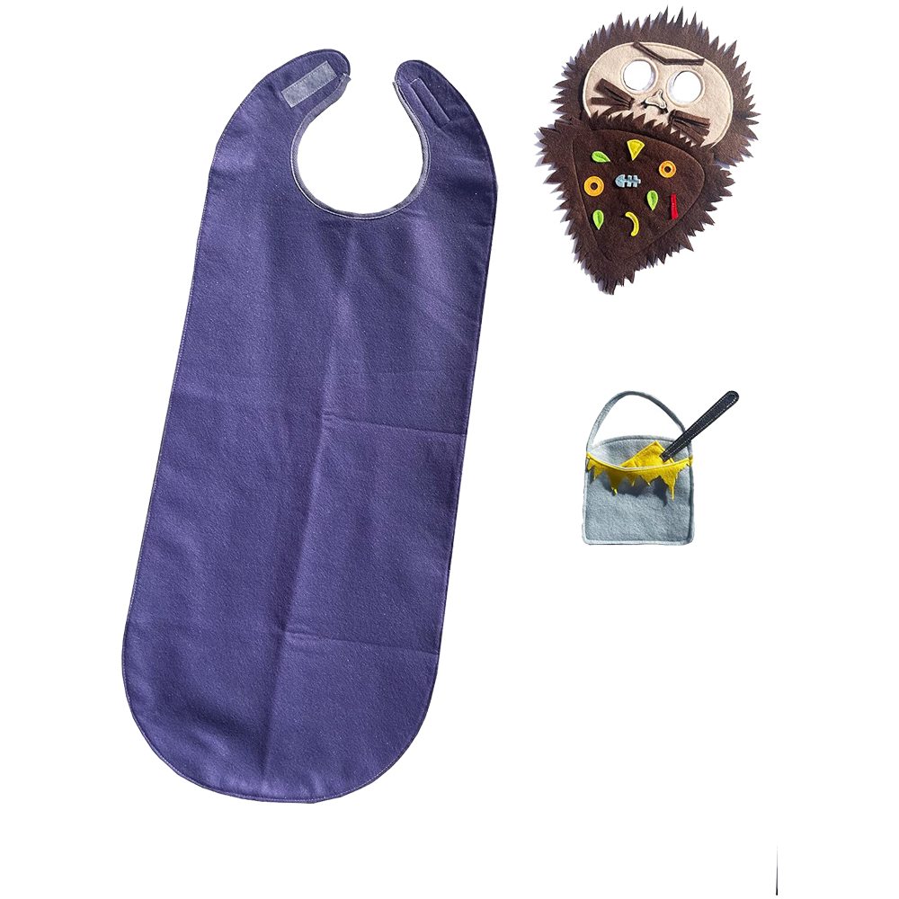 ZAC HOME World Book Day Monster Man Gruffy Costume 6-12 Years