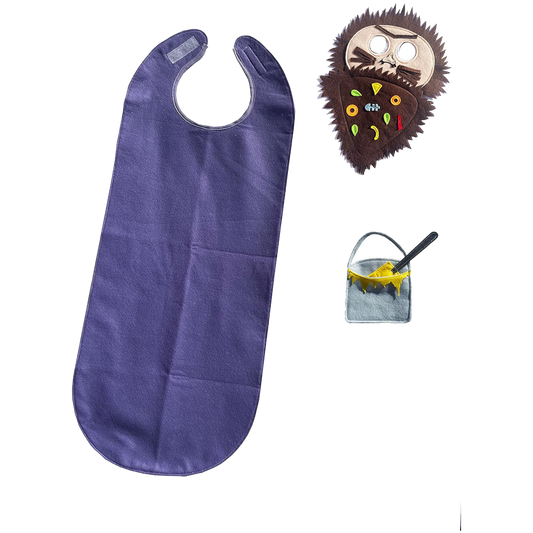 ZAC HOME World Book Day Monster Man Gruffy Costume 6-12 Years