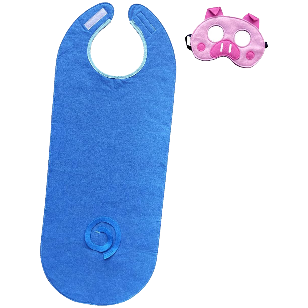 ZAC HOME World Book Day Animal Costume Piggy Pig Costume Dress Up Outfit for Age 3-12