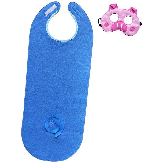 ZAC HOME World Book Day Animal Costume Piggy Pig Costume Dress Up Outfit for Age 3-12