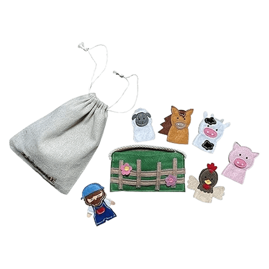 Old MacDonald Had A Farm Nursery Rhyme Finger Puppet Farm Animal Finger Puppets for Kids