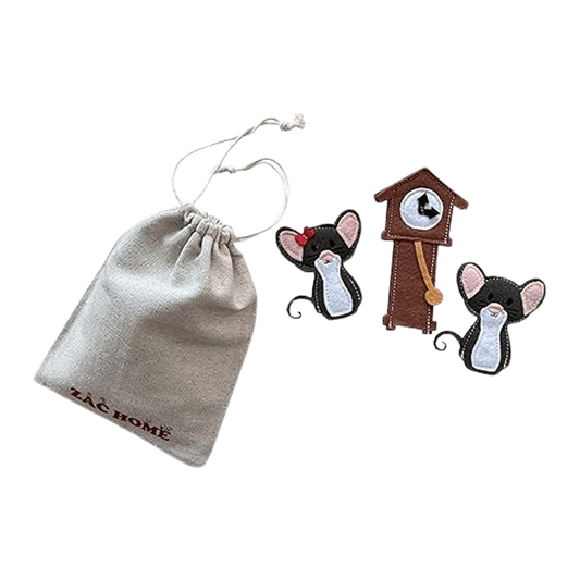 Hickory Dickory Dock Nursery Rhyme Finger Puppet