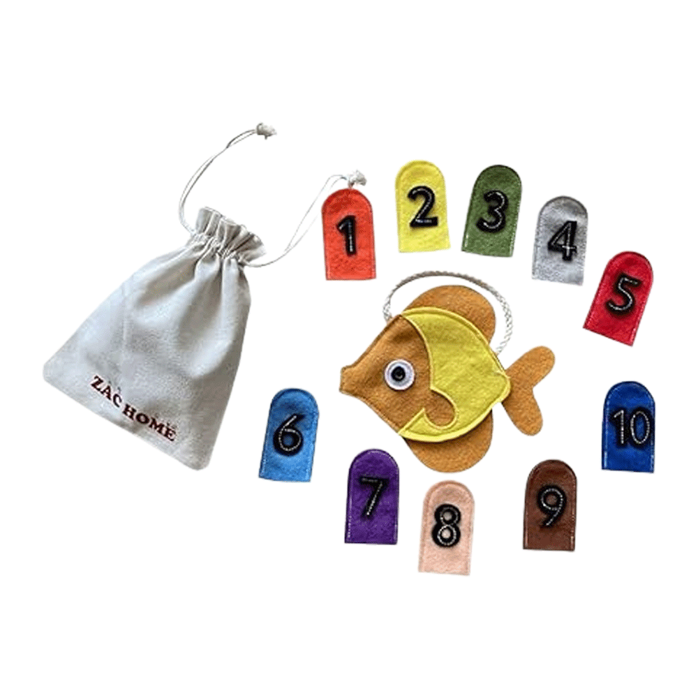 1,2,3,4,5 Once I Caught A Fish Alive! Number Counting Finger Puppet Set for Kids