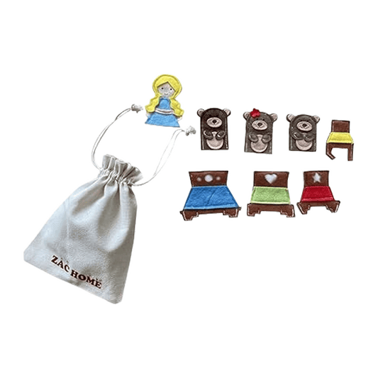 Children's Storytelling Finger Puppet Set Goldilocks and the Three Bears Story