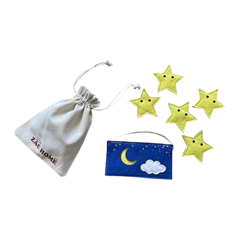 Nursery Rhyme "Twinkle Twinkle Little Star" Finger Puppet with Numbers 1-5 at the back – Fun and Educational Counting Toy for Toddlers and Preschoolers…