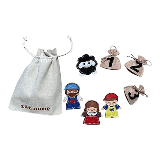 Baa Baa Black Sheep Nursery Rhyme Sing Along Finger Puppet Set